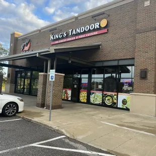 the front of the restaurant