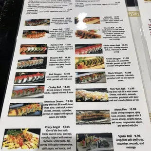 Their newer menu when they first opened in December 27, 2019
