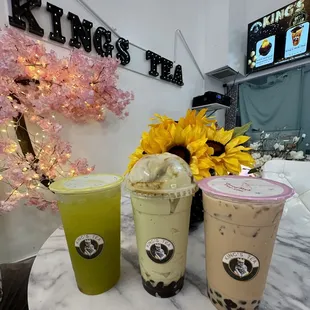 The 3 drinks we ordered