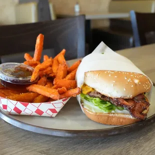 MADE-TO-ORDER:  Shortly after placing your order you'll see flames kick up from our grill as your burger begins to char.