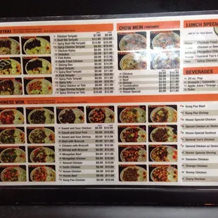 New menu and prices.  Looks like everything went up around $1.00