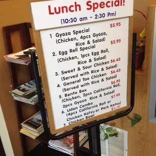 Lunch Specials.