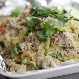 a container of food