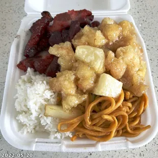 Korean ribs and Mayo Shrimp