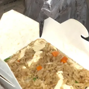 Small chicken fried rice