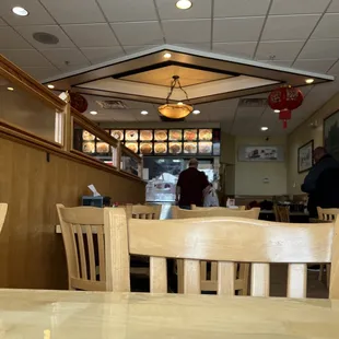 View from the dining area