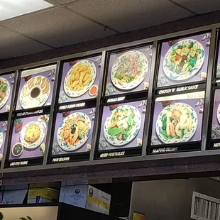 the menu of the restaurant