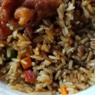 Pork fried rice in name only, very little pork at all