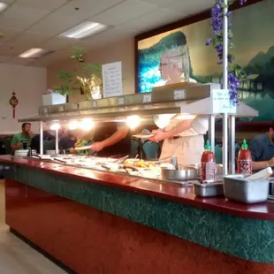 Lunch buffet with random stranger