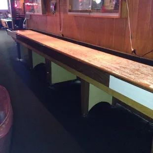 They have shuffle board as an alternative to their 2 pool tables and 3 card tables