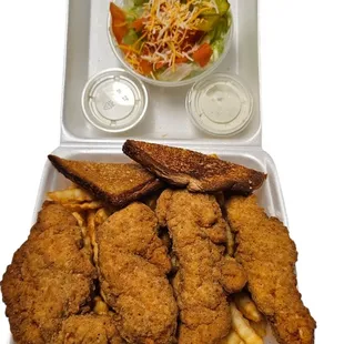 chicken wings and fried chicken, food