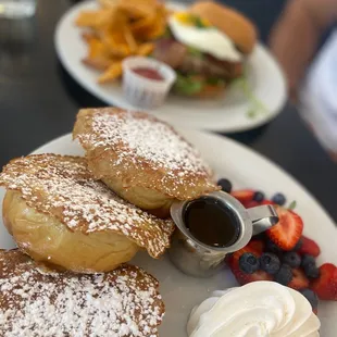 French Toast with fresh berries. Check out that fluff! Yummy