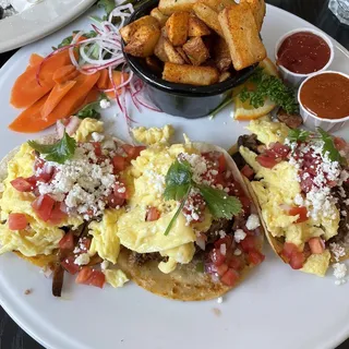 Lazy Cow Breakfast Tacos
