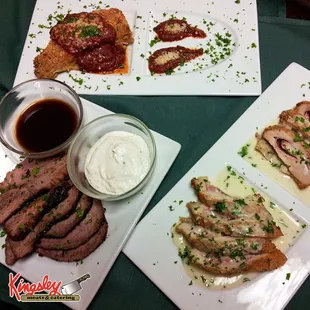 a variety of food items