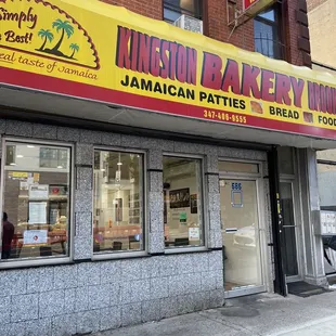 the front of the restaurant