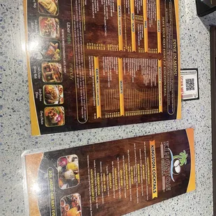 Food &amp; Drink Menu (From the Bar)