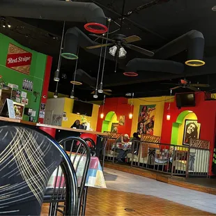 Awesome decor plenty of seating