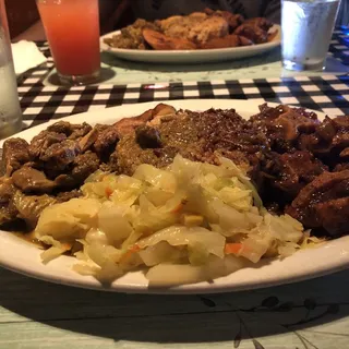 Oxtail and Goat Combo Meal