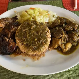 Chicken and Goat Combo Meal