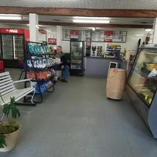 the inside of the station