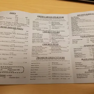 Menu side 2