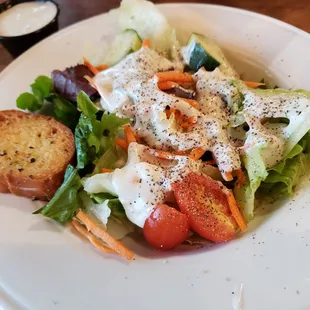 House salad with Bleu cheese