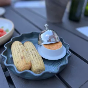 Jalapeño Cornbread on the patio