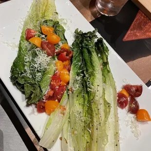 Grilled romaine
