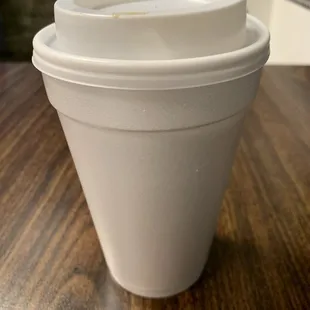 "Small" coffee -- more like a grande size!