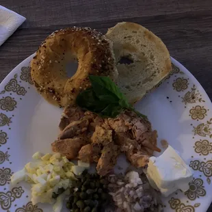 My Fresh Smoked Salmon with all of the Fixins!!!