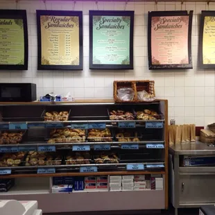 interior, bagels