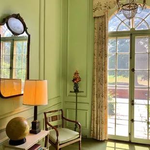 Inside the mansion at Kingwood Center Gardens