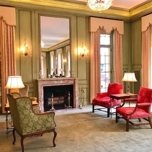 Inside the mansion at Kingwood Center Gardens