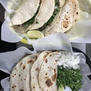 Barbacoa and fajita tacos!