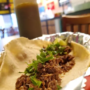 Barbacoa with cilantro