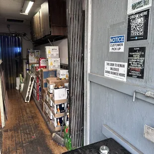 Pick-Up Area after you get your notification text