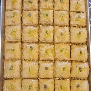 Pistachios Baklava tray