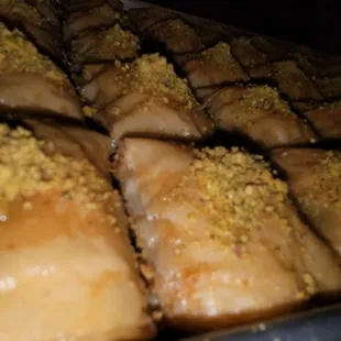 a close up of a pastry