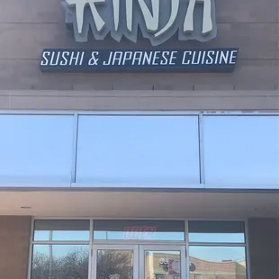 Front of store