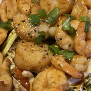 Sex &amp; the City Roll Shrimp &amp; Scallop Teriyaki