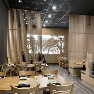 the interior of the restaurant