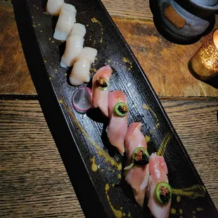 Scallop and otoro