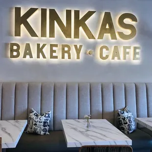 the interior of the restaurant