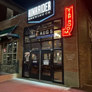 the front of kinkaider brewing