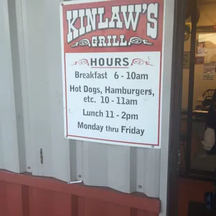 Hours (hours on Yelp are incorrect) 6am to 2pm M-F