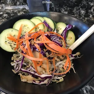 Cold noodle salad with chicken