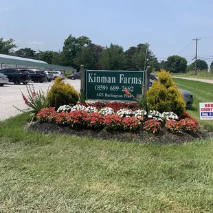 a sign for a business