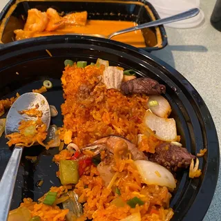 Surf and Turf Rice Lunch