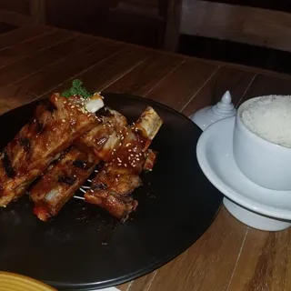 BBQ Pork Rib Jello Rice