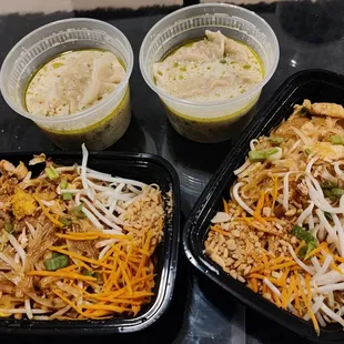 Chicken &amp; Pork Pad Thai and Curry Dumplings